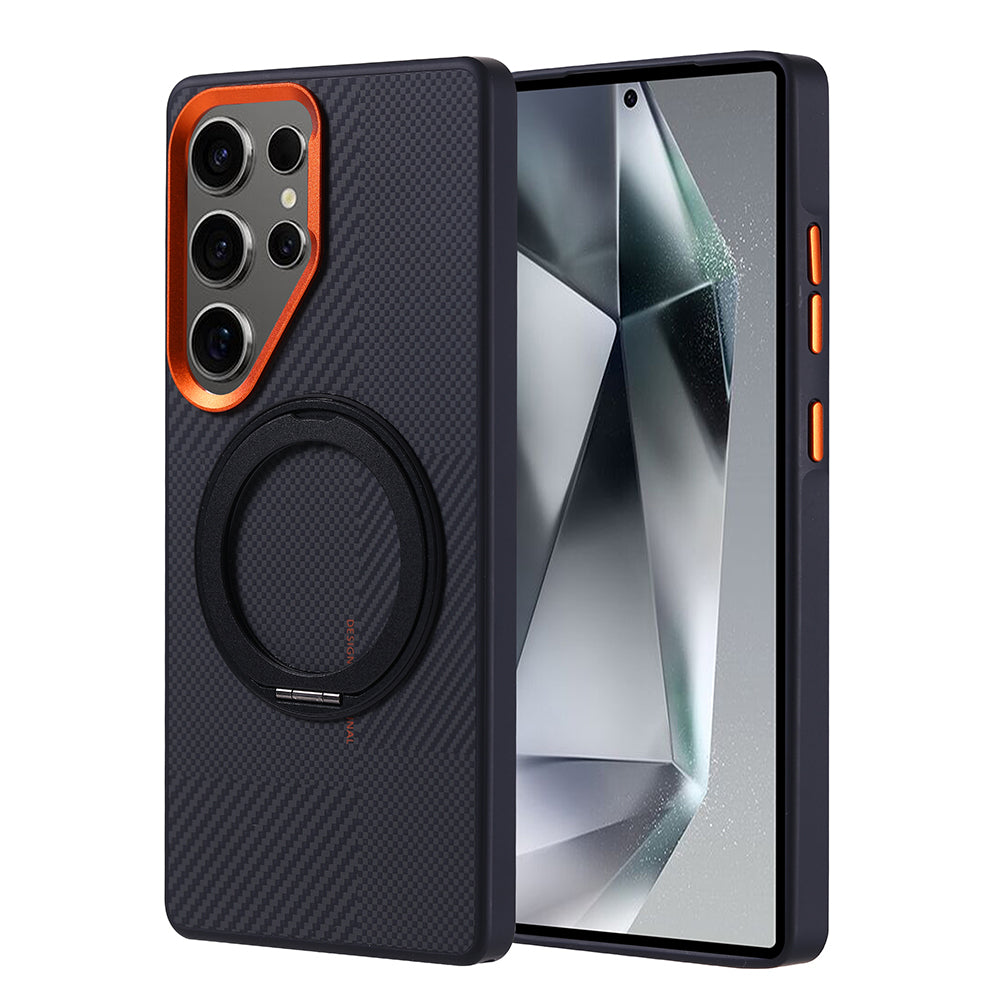Cepax Standlı Troy Galaxy S25 Ultra Magsafe Karbon Fiber Görünümlü Telefon Kılıfı-1 Cepax Standlı Troy Galaxy S25 Ultra Magsafe Karbon Fiber Görünümlü Telefon Kılıfı-1
